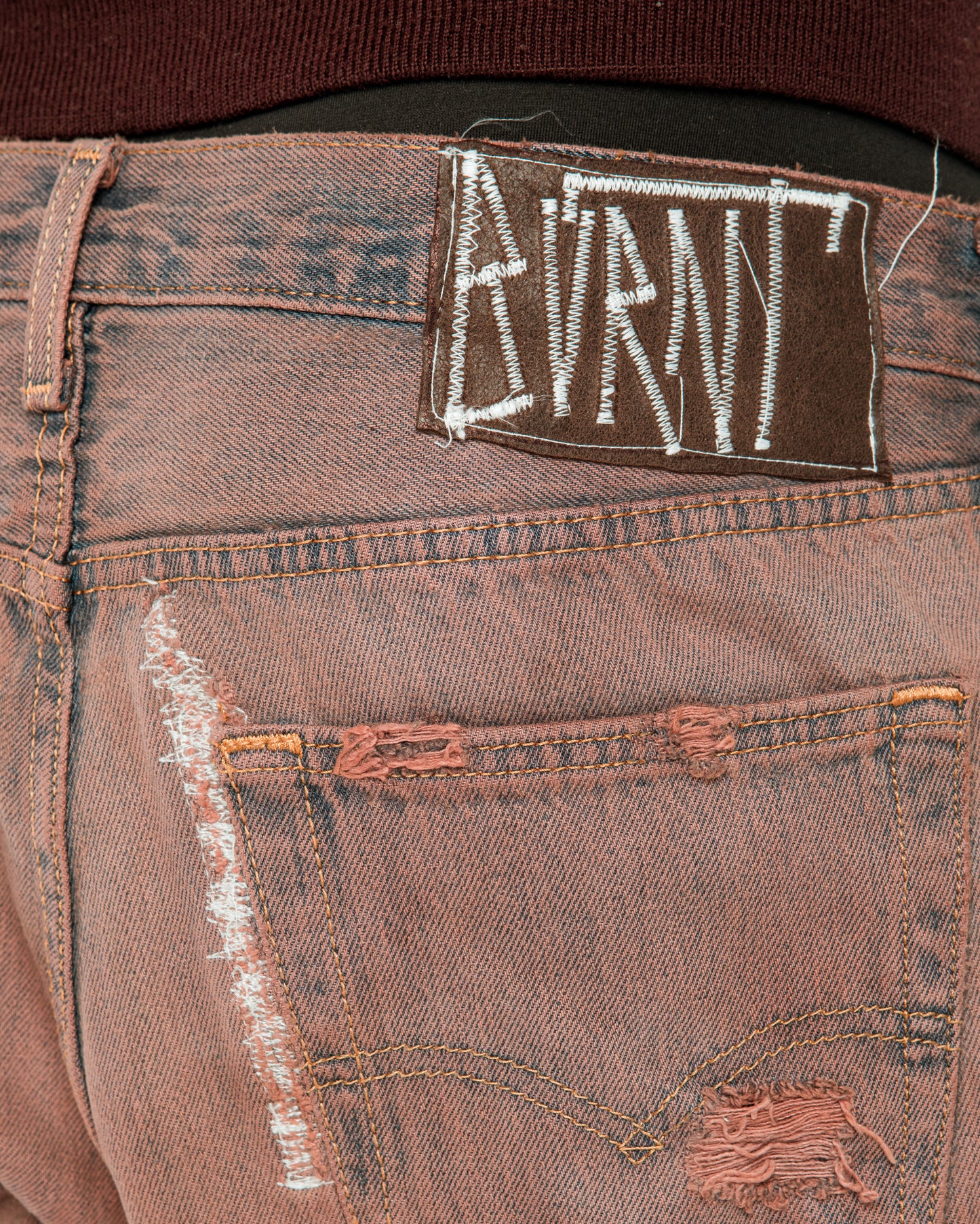 "VIOLET WASHED" FADED JORTS