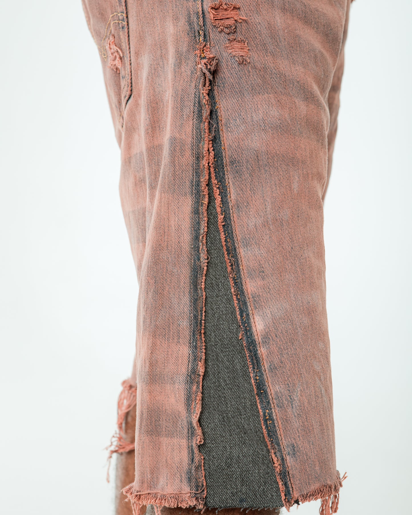 "VIOLET WASHED" FADED JORTS