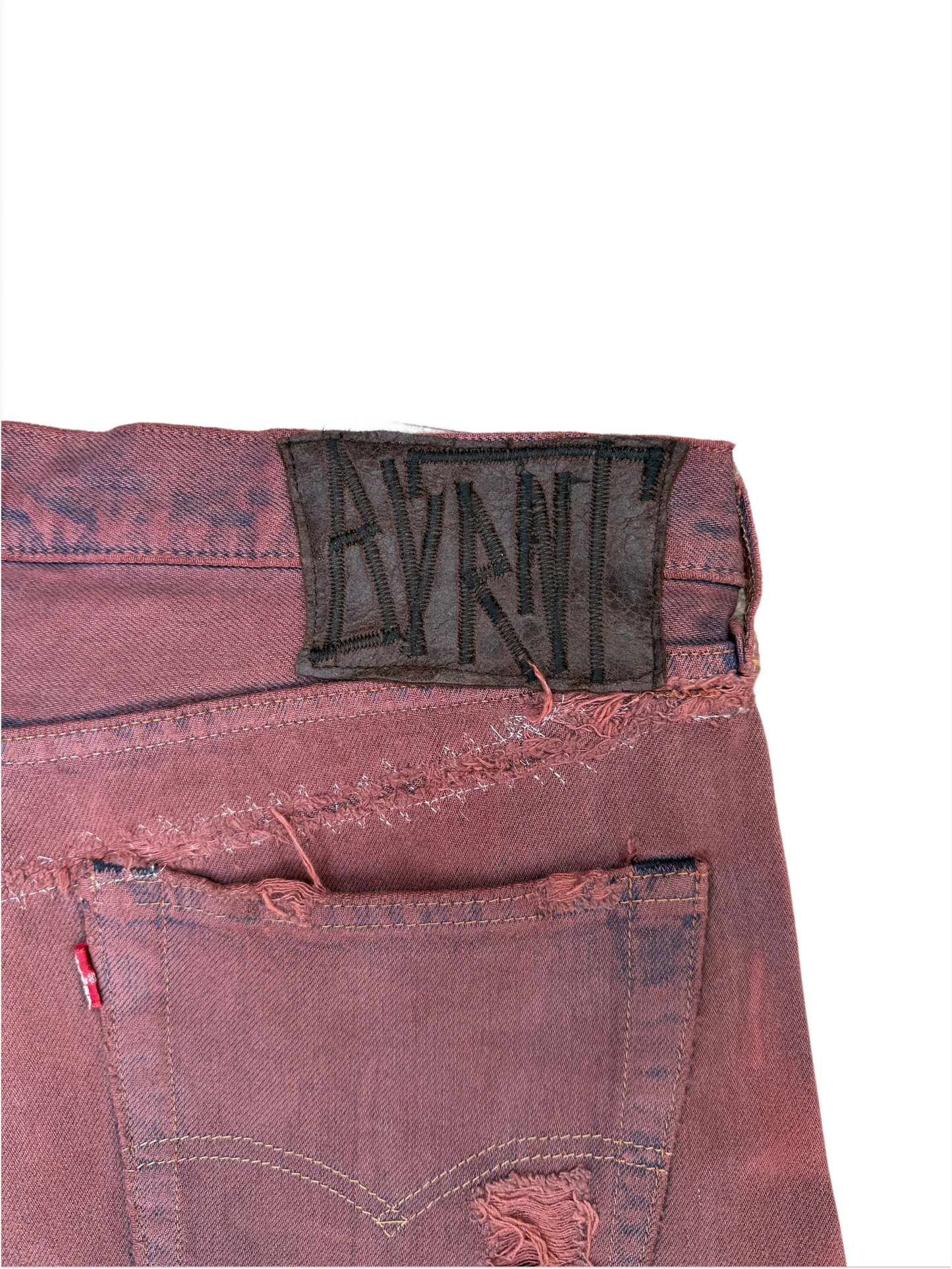 "RED WASHED" JORTS