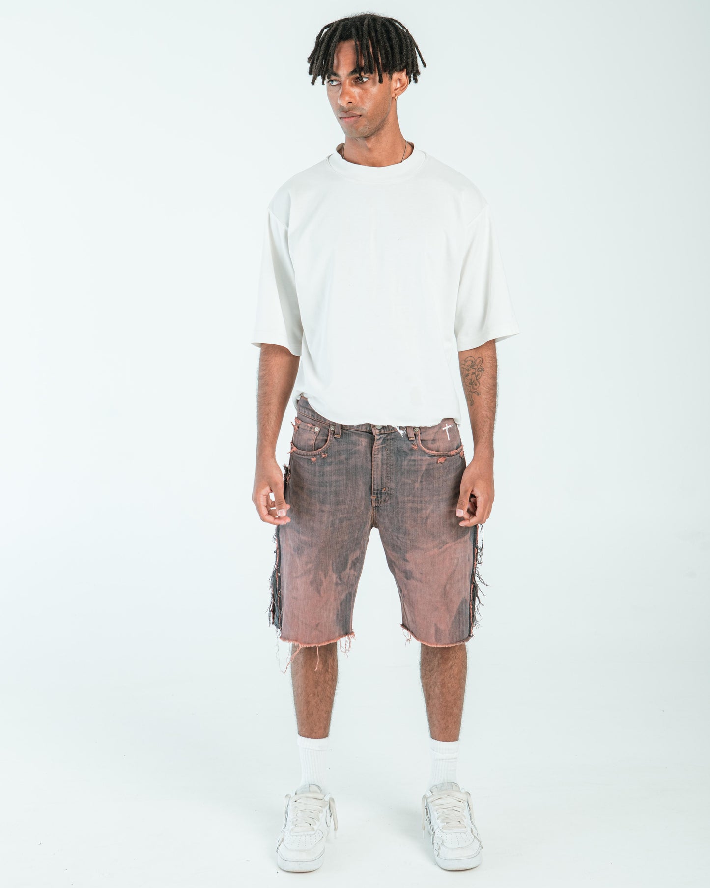 “BROWN DYE” JORTS