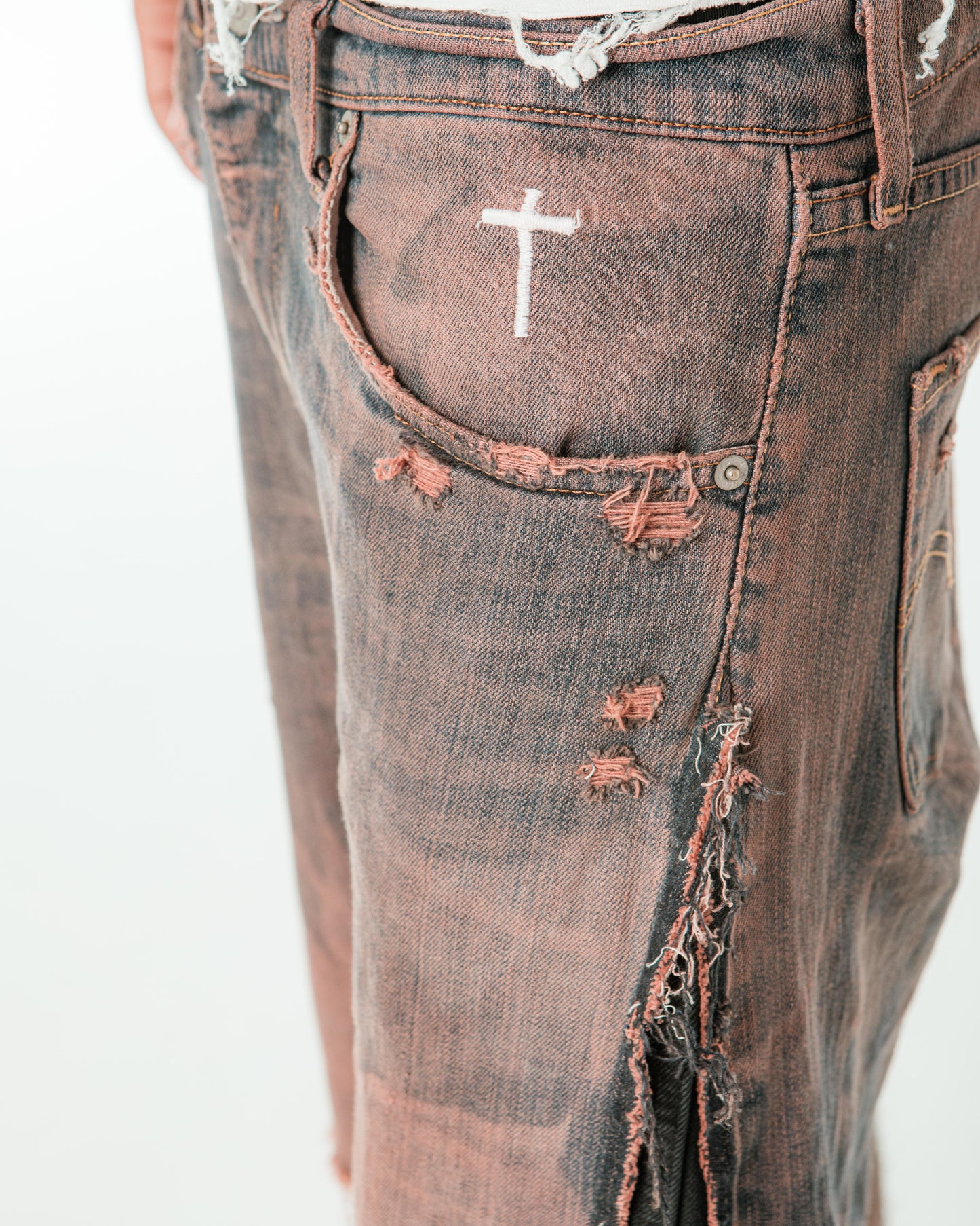 “BROWN DYE” JORTS