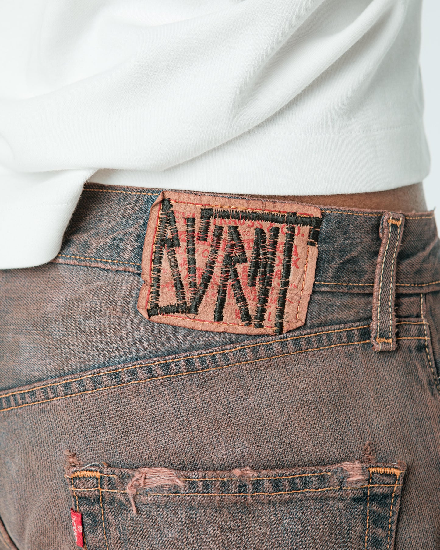 “BROWN WASHED” JORTS