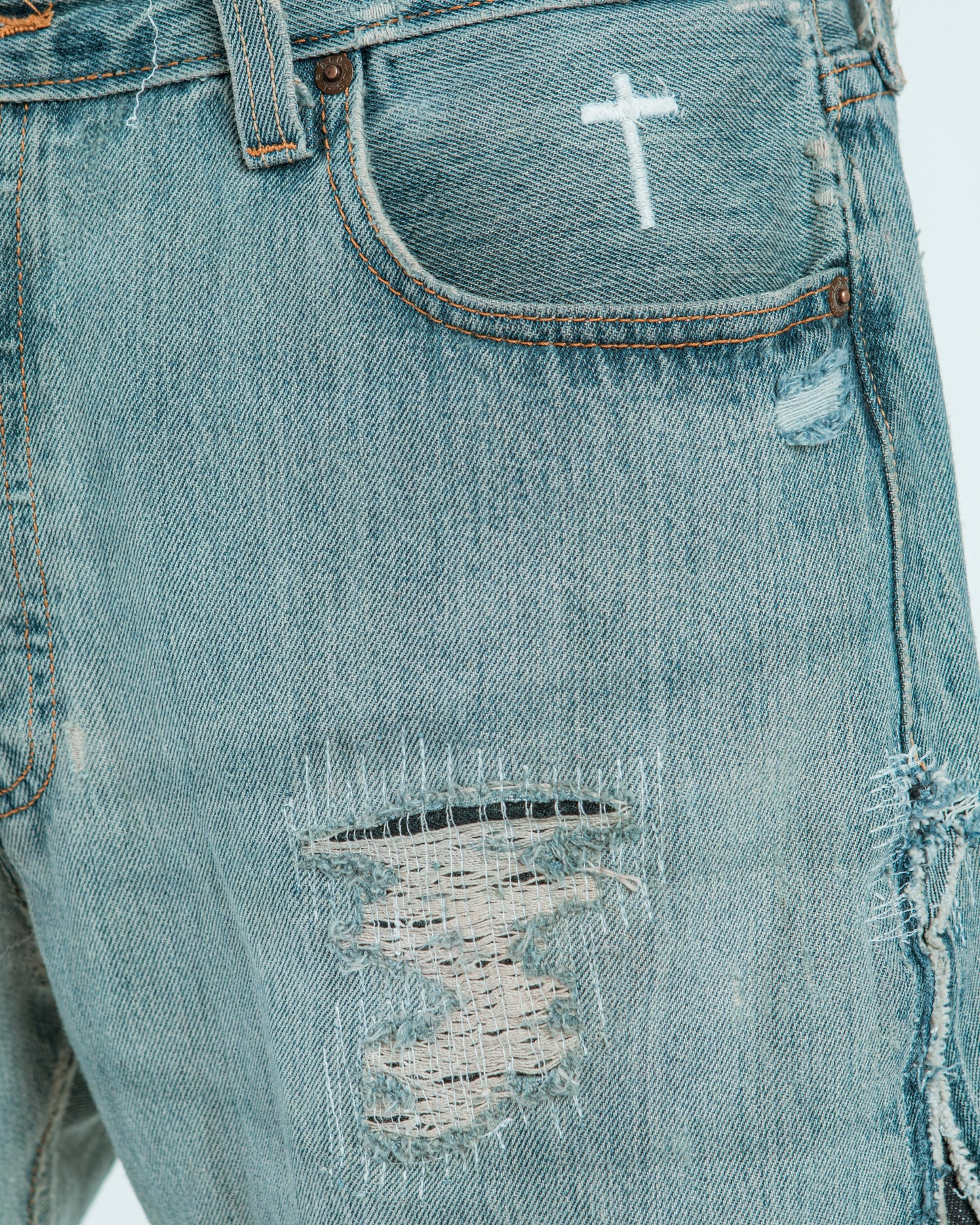“MUD WASHED” JORTS