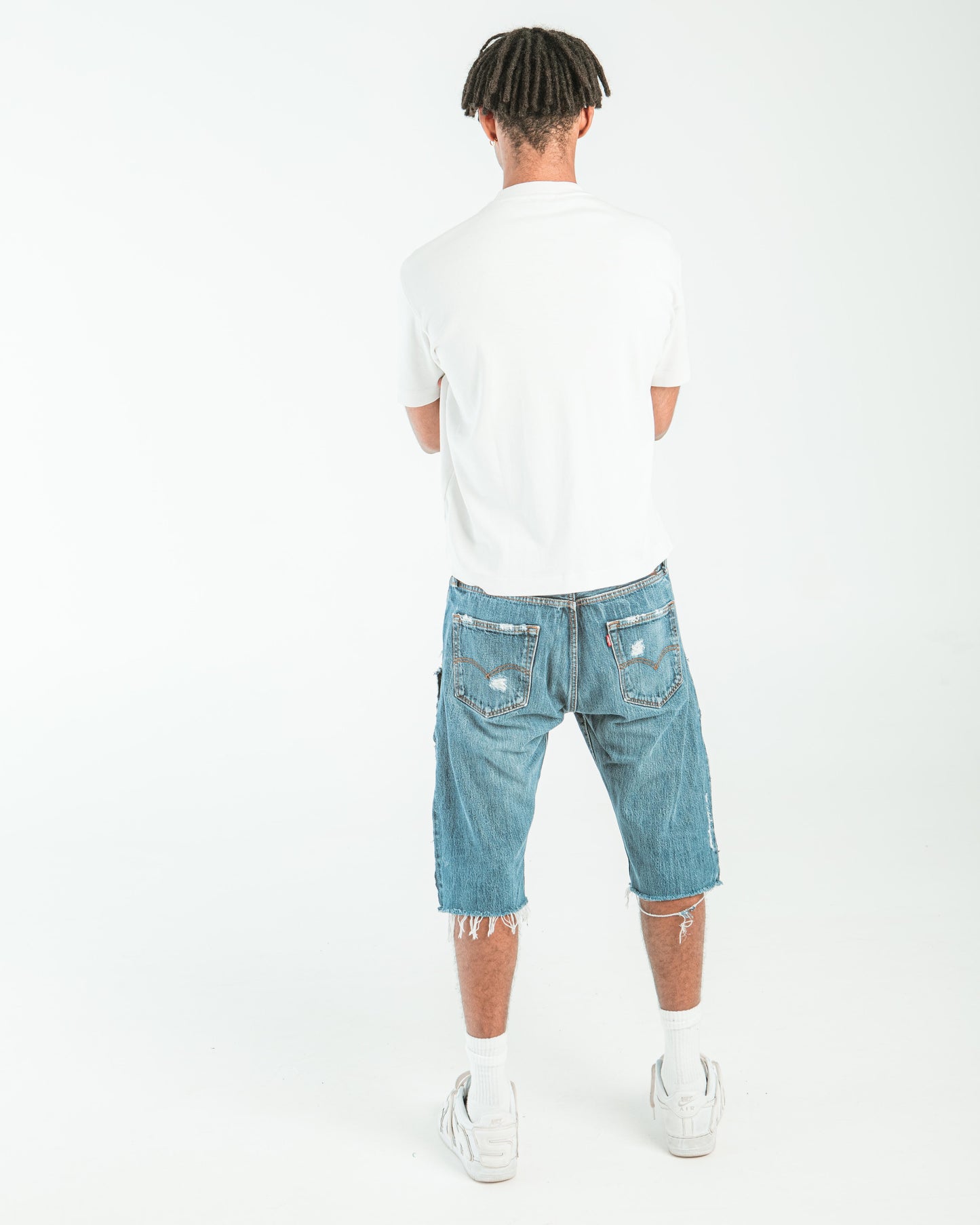 “BLUE WASHED” JORTS