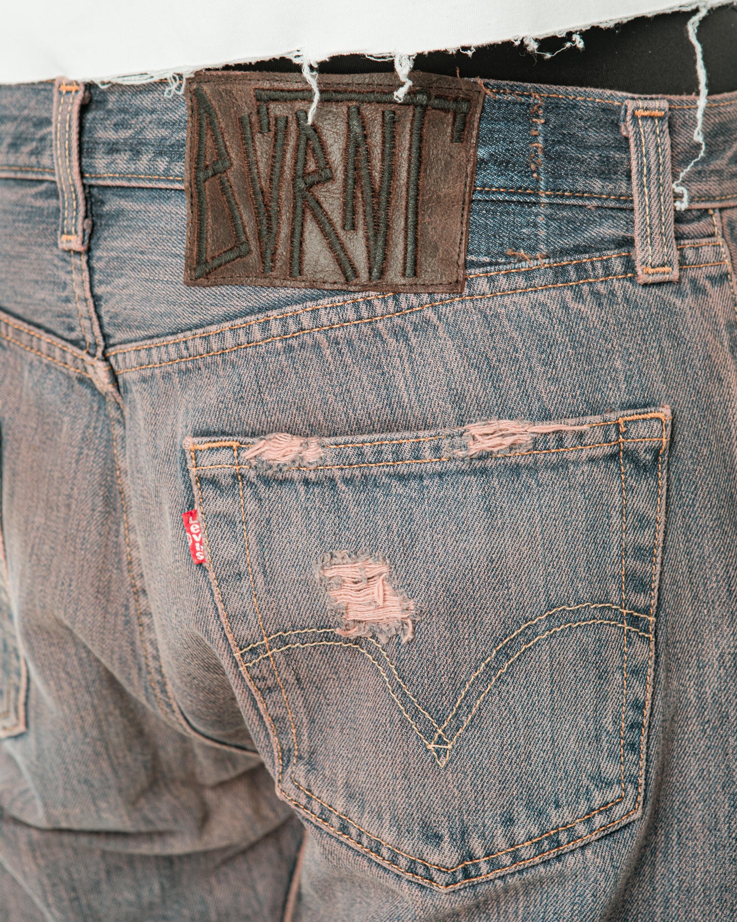 “LIGHT BROWN” FADED JORTS