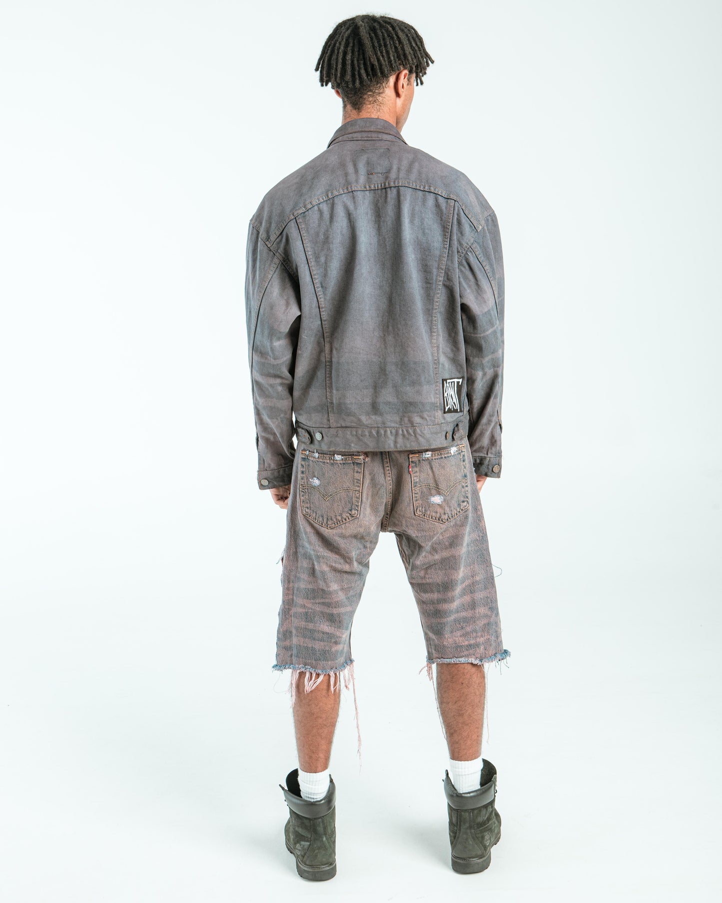 “DARK BROWN WASHED” JORTS