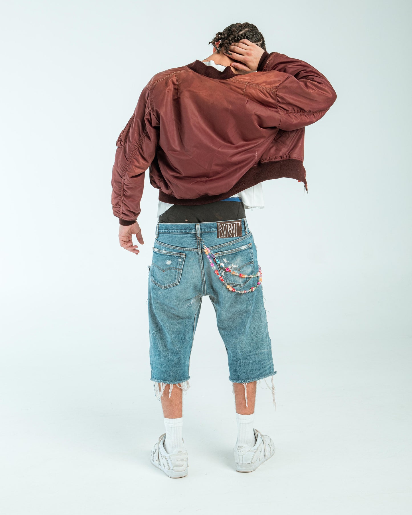 “DARK BLUE” WASHED JORTS