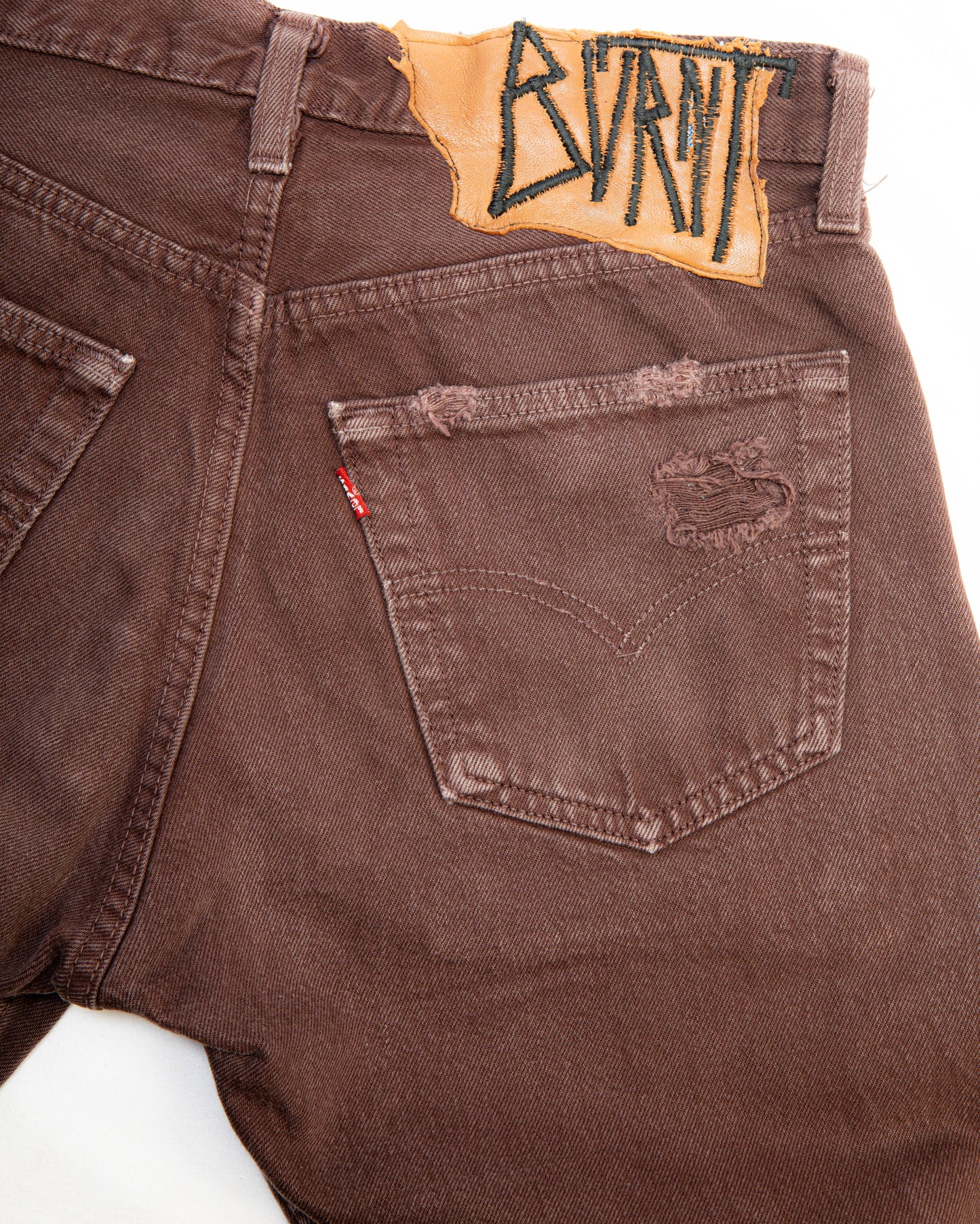 “BROWN WASHED” JORTS