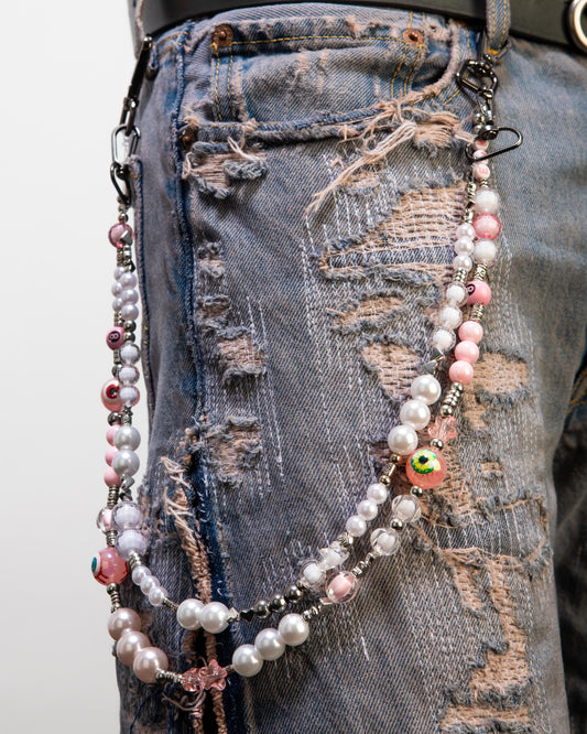 Double pocket chain (All eyes - Pink)
