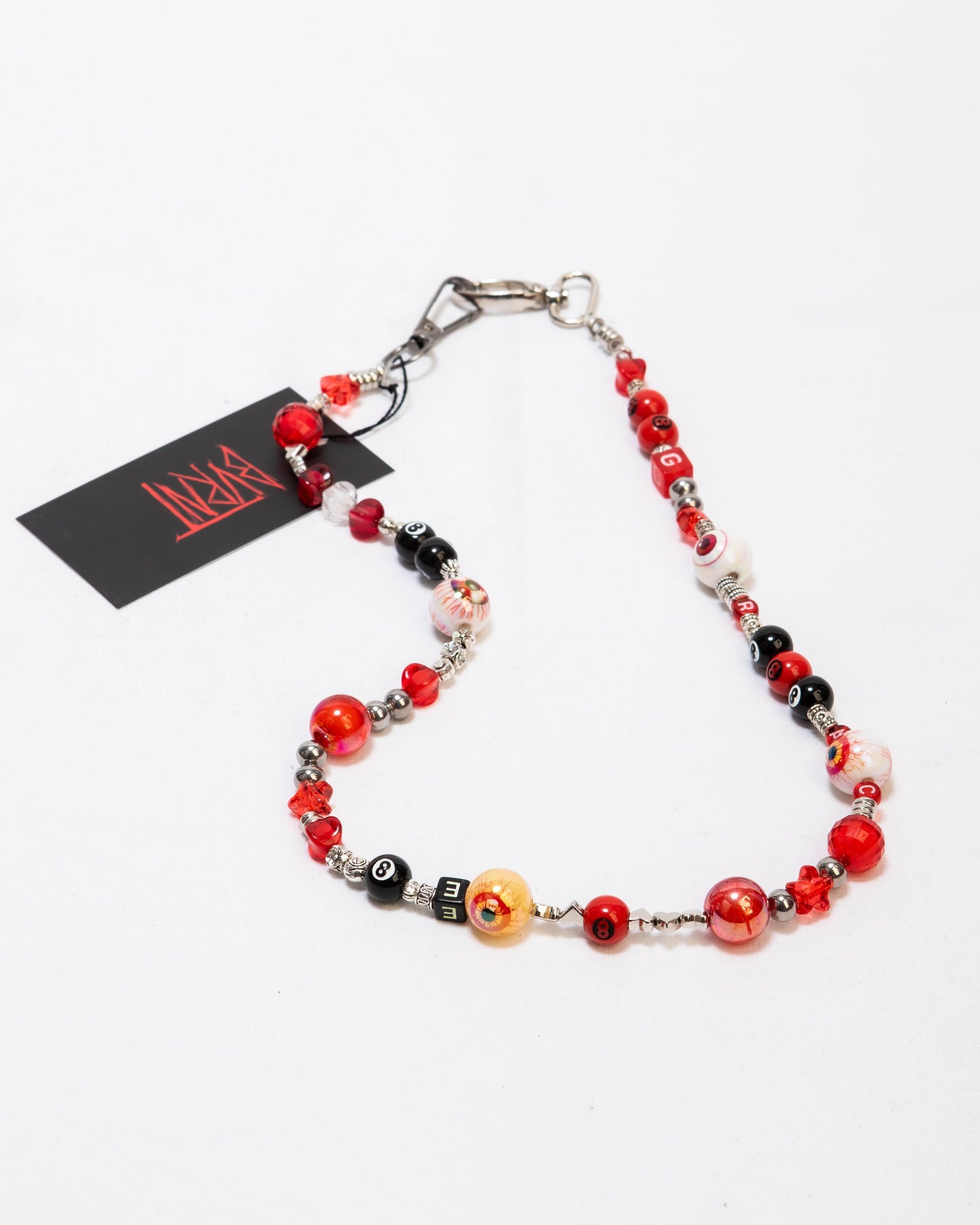 Mono pocket chain (All eyes - Red)