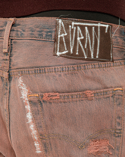 "VIOLET WASHED" FADED JORTS