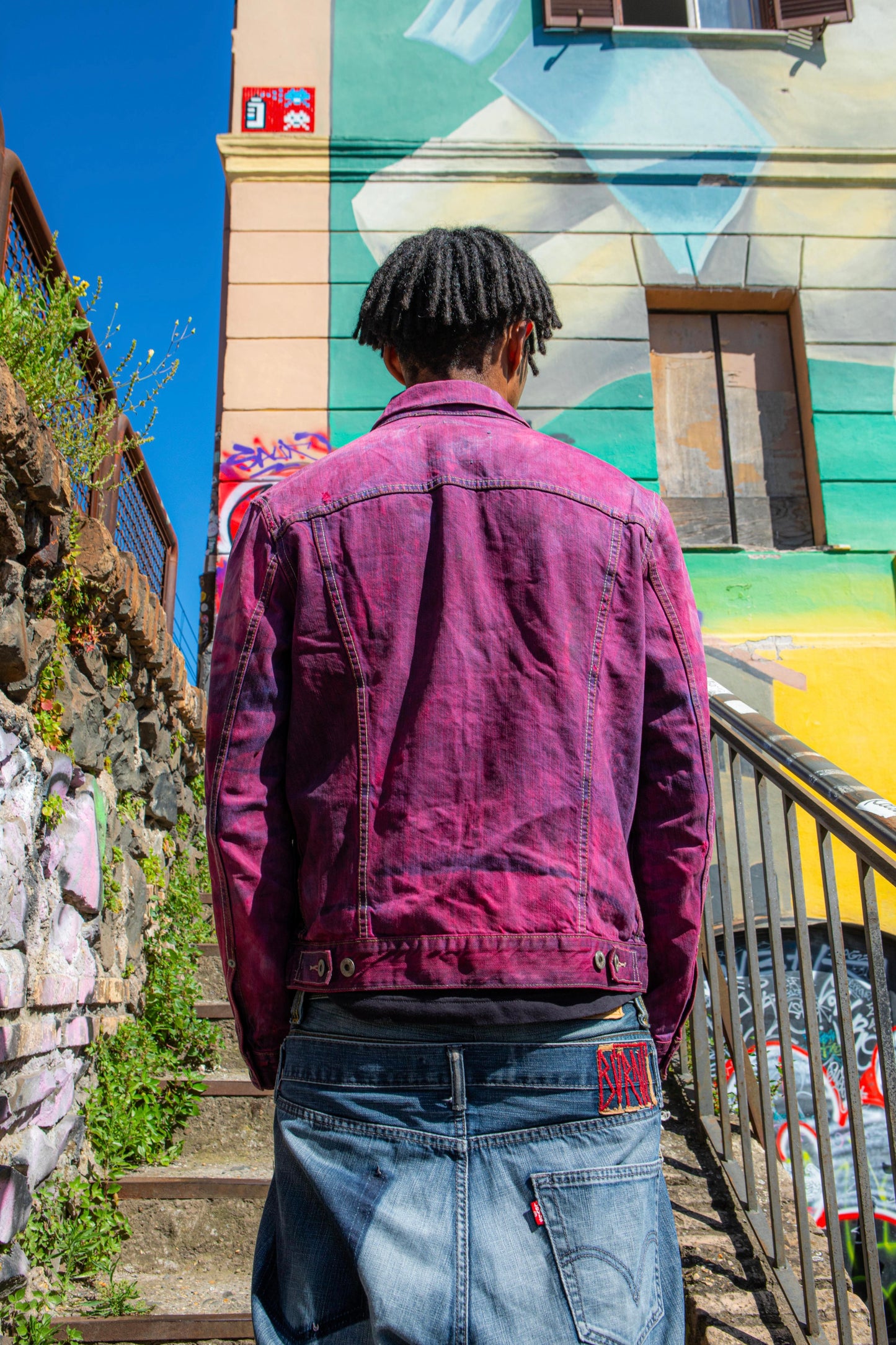 “WAXED BLOOD” DENIM JACKET