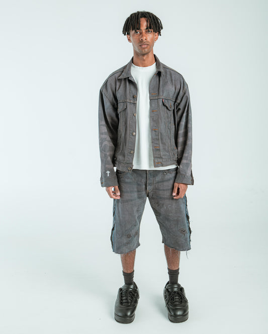 “GREY WASHED” JORTS