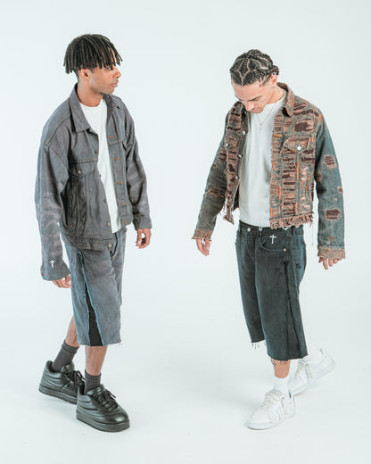 “GREY WASHED” JORTS