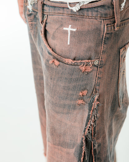 “BROWN DYE” JORTS