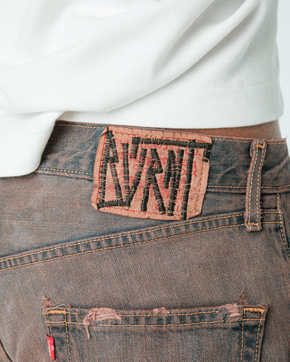 “BROWN WASHED” JORTS