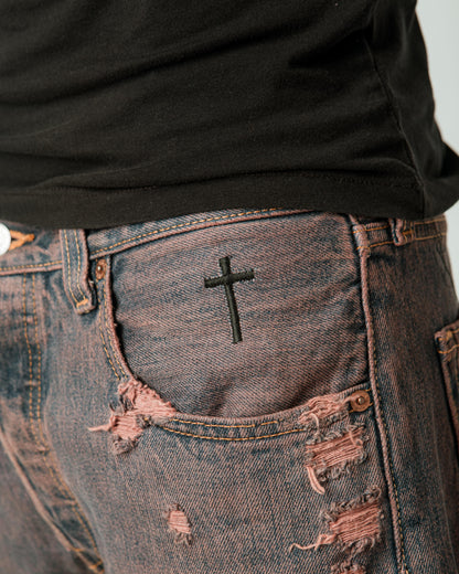 “BROWN WASHED” JORTS
