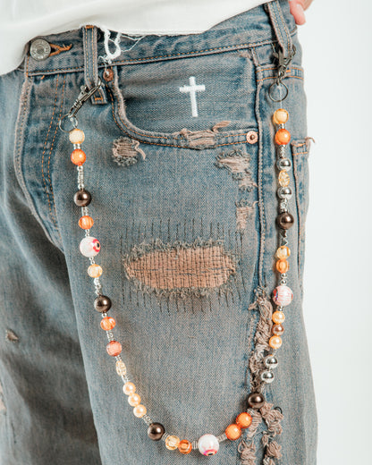 “LIGHT BROWN WASHED” JORTS