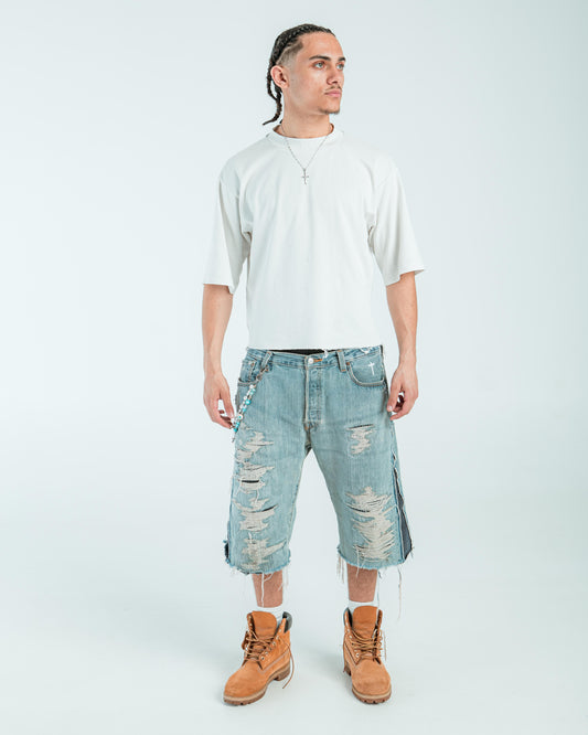 “MUD WASHED” JORTS