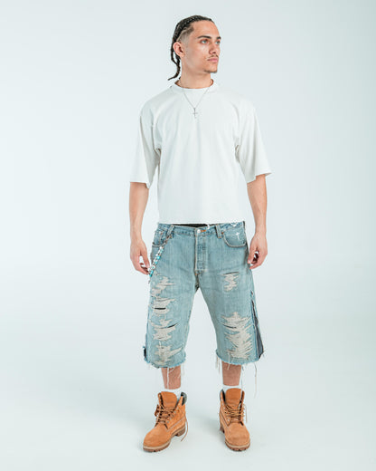 “MUD WASHED” JORTS