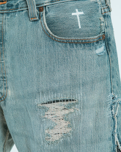 “MUD WASHED” JORTS