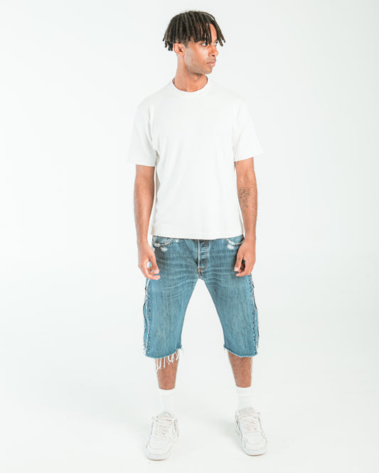 “BLUE WASHED” JORTS