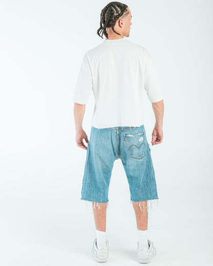 “BLUE WASHED” JORTS