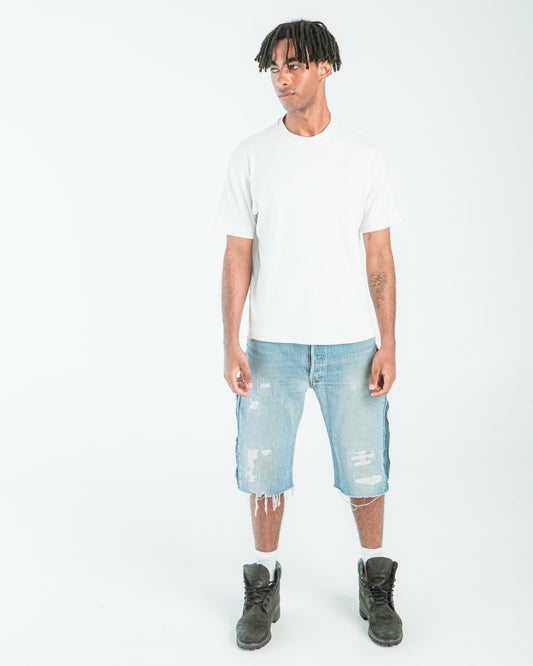 “LIGHT BLUE” WASHED JORTS