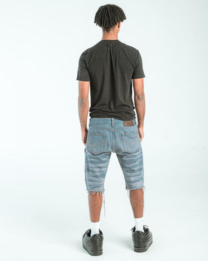 “GREY WASHED” FADED JORTS