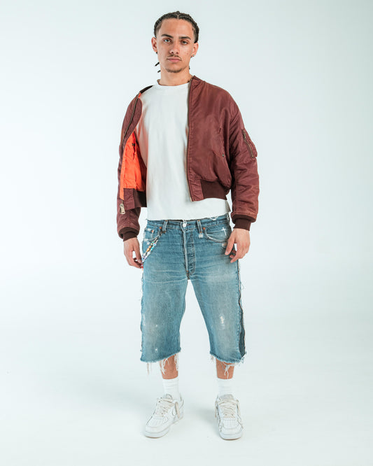 “DARK BLUE” WASHED JORTS