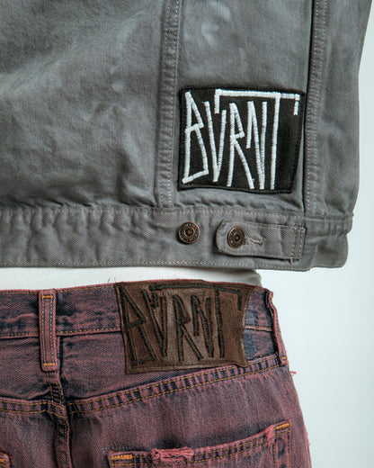 “FUCSIA WASHED” JORTS