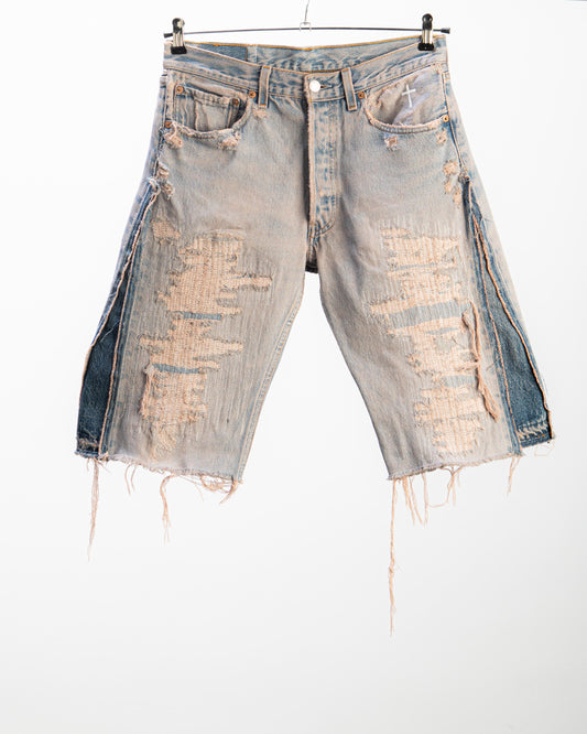 “SUNRISE” DISTRESSED JORTS