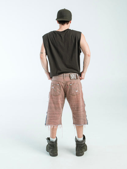 “RUST WASH” DISTRESSED JORTS