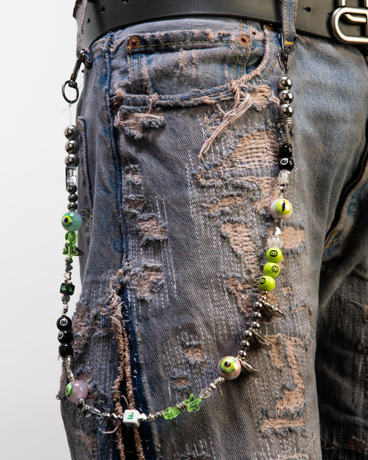 Mono pocket chain (All eyes - Green)